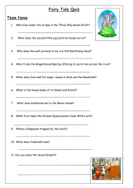 Please, try to prove me wrong i dare you. Fairy Tale Quiz Teaching Resources