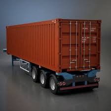 Load/offload in less than 10 minutes. 3ds Max Semi Trailer Shipping Container