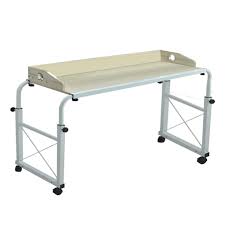 Check spelling or type a new query. Overbed Table With Wheels Mobile Height Adjustable Bed Desk Over The Bed Desk Laptop Cart Tray Side Tables White Buy Online In Belize At Belize Desertcart Com Productid 151939676