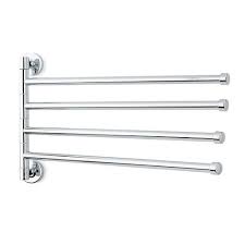 Paper towel holders are designed to hold a single roll of paper towels at a time. Rotary Towel Rack With 4 Swivel Bars Wall Mounted Stainless Steel