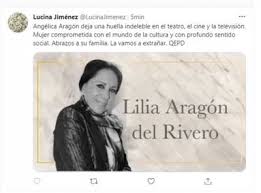 Lilia isabel aragón del rivero, quien era abogada titulada en la unam, fue reconocida primera actriz de televisión, cine y teatro, nació el 22 de septiembre de 1938 en cuautla morelos fue madre de cuatro hijos y tuvo dos matrimonios, el primero fue con enrique soto y el segundo con guillermo mendizábal. 2ugsbsfy8v8nqm