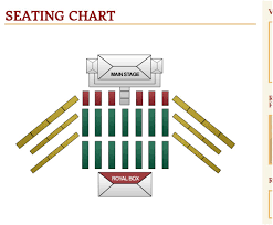 Seating Chart Paradise Cove Luau Oahu