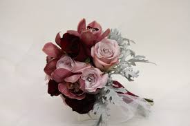Black And Silver Wedding Bouquet Wine Dusty Rose And Silver Bouquet Flowers Dusty Rose Black Magic Rose Burgundy Cymbidiu Black Wedding Flowers Homecoming Flowers Burgundy Silver Wedding