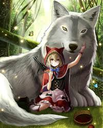 Epingle Par Ineke Sur Red Riding Hood Loup Chaperon Rouge Loup Animation Manga Magie