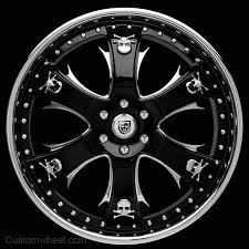 17 Inch Black And Blue Rims Skull Rim Truck Rims Rims For Cars Truck Tyres