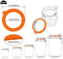 Airtight Sealed Jars - 5PCS Silicone Replacement Gaskets for Glass Clip Top  Jars, Leak-Proof Rubber Sealing Rings for Food Storage