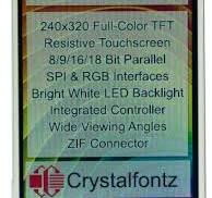 240x320 2.4" Resistive Touchscreen TFT Display