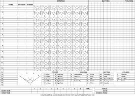 Page 1 hummelstown baseball softball association (hbsa) coaches evaluation form to all players & parents: Free Softball Score Sheet Pdf 69kb 1 Page S
