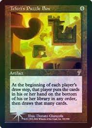 Personalizowane, koperta w komplecie, 3d, exploding box. Teferi S Puzzle Box Mtg 7th Edition Foil Magic Trollandtoad