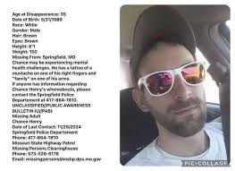 Missing person Chance Henry in Missouri