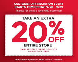 The trusted leader in clinically studied dietary supplements for weight loss, strength and performance. Extra 20 Off Everything Tomorrow Gnc Email Archive