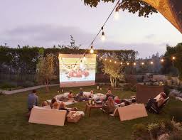 The Ultimate Outdoor Movie Night And Campout With Intel Emily Henderson Outdoor Movie Nights Backyard Movie Party Outdoor Movie Party