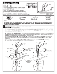 American standard bathroom faucet parts for models 4205.000 and 4205.001. American Standard Elite 4454 User Manual Manualzz