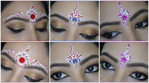 bindi designs for bengali bridal makeup