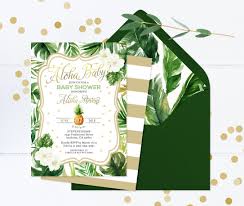 Aloha Baby Shower Hawaiian Baby Shower Invitation Tropical Baby Show Sunshine Printables