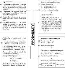 I have uploaded these important now if you are looking for the notes of mathematics for 10th class arts group, you are in the right place. Cbse 10 Math Cbse Probability Notes