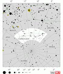 Chamaeleon Star Map Star Chart Location Coordinates