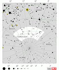 Chamaeleon Star Map Star Chart Location Coordinates