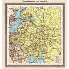Ein blick auf die landkarte zeigt die besondere lage von belarus. Eisenbahnkarte Von Russland 1898 Gefaltete Karte Landkartenschropp De Online Shop