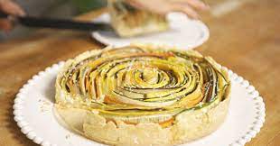 A Pinwheel Pie As Appealing As Her Fashion Designs Vegetable Tart Recipes Vegetable Pie Recipes Healthy Meals To Cook