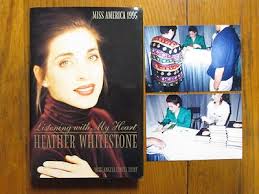 HEATHER WHITESTONE Signed Book w/2 Pictures(LISTENING WITH MY HEART-97 Ed  Hard.
