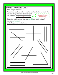 Check Out Our Collection Of Math Worksheets At Classicteacherworksheets Com Worksheet Shapes Parallel Lines Math Worksheets Worksheets Teacher Worksheets