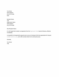 How to write a resignation letter sample. Letter Of Resignation From Board