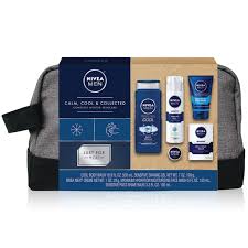Nivea Men Cool Calm And Collected Dopp Bag 5 Piece Gift Set Walmart Com Post Shave Balm Nivea Dopp Bag