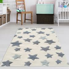 Ein kinderzimmer teppich steht meist höheren anspruchen gegenüber. Sternen Teppich Fur Kinderzimmer Creme Grau Teppich4kids