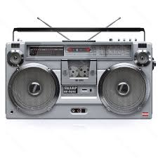 3d Model Of Retro Boombox Sharp Gf 9292 In 2020 Boombox 1980s Boombox Radio Cassette