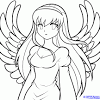 Anime angel wings drawing designs best pinterest corel cross with. 1