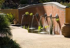 Backyard wall water fountains image and description. How To Integrate Interior Wall Fountains In Your Home Decor
