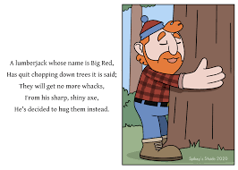 A Limerick About A Lumberjack Named Big Red Limerick For Kids Lumberjack Limerick