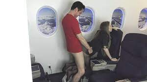 Airplane footjob