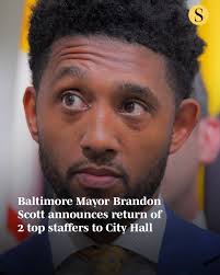 Baltimore Mayor Brandon Scott announced Wednesday that his office is  getting two top staff members — both of whom are very familiar faces at  City Hall. According to a news release from