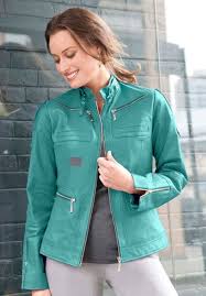 Aqua Green Leather Jacket For Women Is The Most Fashionable Jacket For Women This Jacket Is Made Up Leather Jacket Leather Jackets Women Green Leather Jackets