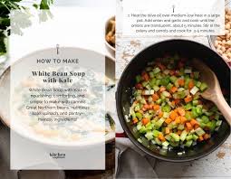 Vegan recipes using great northern beans! White Bean Soup With Kale Kitchen Confidante