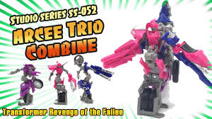 Will bumblebee be alright when he has to revisit the horrible site where he lost his voice? Transformer Studio Series Arcee Trio Combine Review Youtube
