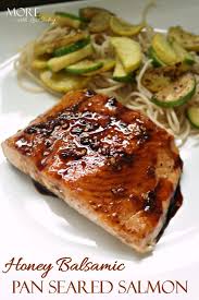 Honey Balsamic Pan Seared Salmon Recipe On Yummly Yummly Recipe Seared Salmon Recipes Salmon Recipes Pan Seared Honey Recipes