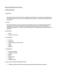 Earthworks issue date 0 08/5/14 ident no. Method Statement For Earthworks Excavation Archaeology Road