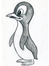 Pinguin Gezeichnet Suss Zeichnungen Zeichnung Skizzen