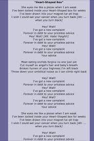 Heart Shaped Box Lyrics Nirvana Lyrics Nirvana Heart Shaped Box Lyrics Nirvana