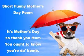 Funny Mothers Day Poem Poems For Mother S Day Funny Mothers Day Poems Mothers Day Poems Funny Mothers Day