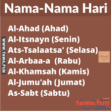 Dengan tulisan latin audzubillah himinasyaitonirrajim dan jika dibunyikan menjadi seperti audzubillah himinas syaiton nirojim kalimat yang sangat sering kita dengar tapi banyak orang yang tidak tau darimana asal usul bacaan tersebut. Sejarah Kata Hari Ahad Menjadi Minggu Berjuang Dalam Dakwah