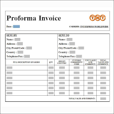 Proformainvoice