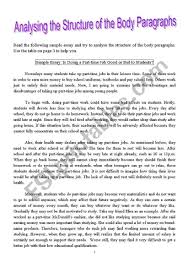 Analysing The Structure Of The Body Paragraphs Esl Worksheet By Peg1 In 2020 Body Paragraphs Writing Worksheets Worksheets