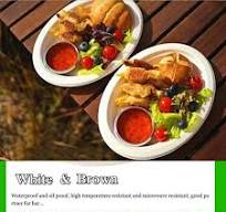 10 Inch, Compostable Disposable Plates, Oval Shape - Sugarcane Bagasse Paper Plates, Biodegradable Plates