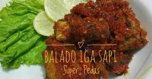 Resep Balado Iga Sapi Super Pedas Kitaberbagi Oleh Citra Pangestuti Recipe Resep Makanan Makanan Masakan Indonesia