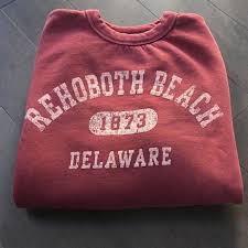 Maroon Rehoboth Beach Sweatshirt Beach Sweatshirt Sweatshirts Rehoboth Beach