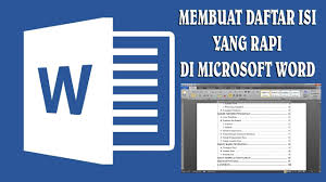 Cara Mudah Membuat Daftar Isi Yang Rapi Tutorial Microsoft Word Youtube